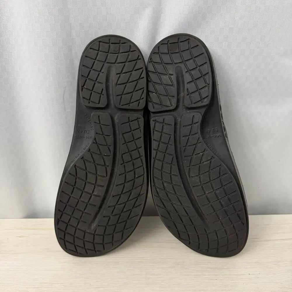 Oofos OOahh Slide Mens Size 14 Black Recovery Sandals